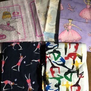 2 yards fabrics --Ballerinas and Gymnastics